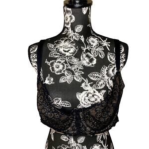 Black Lace Sheer Bra